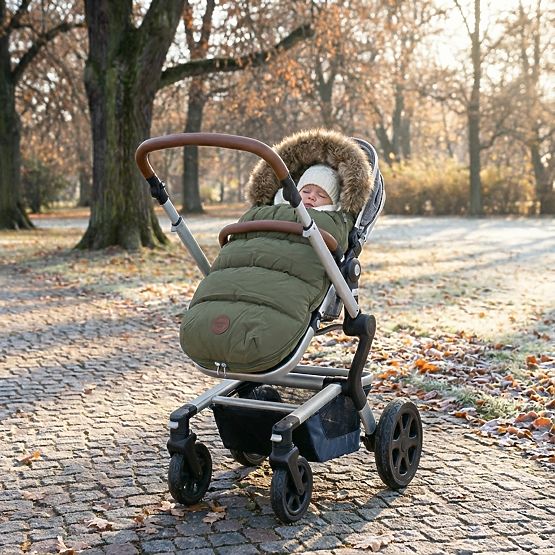 Winter-Kinderwagentasche Mouse - Khaki