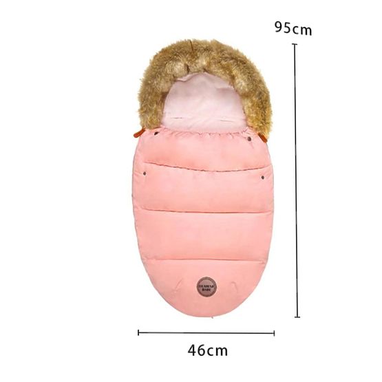 Winterfußsack für den Mouse Kinderwagen - Altrosa