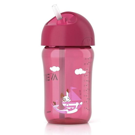 Wunderbar becher mit stroh Avent rosa 340 ml