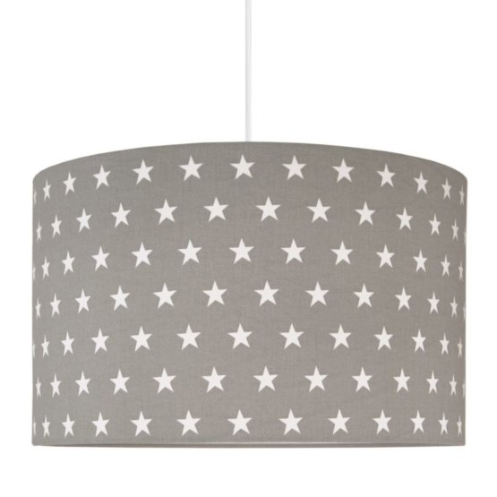 Textil- zum aufhängen Lampe Sterne - grey