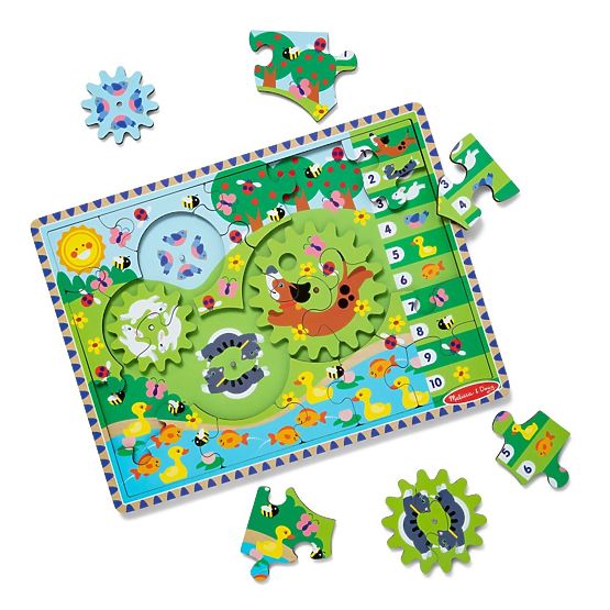 Zahnrad-Puzzle Tier-Rennen