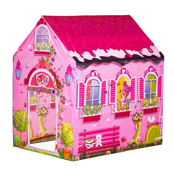 Zelt für Kinder - rosa Haus