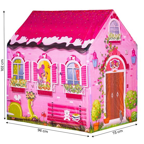 Zelt für Kinder - rosa Haus