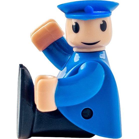 Zug mit batteriebetriebenem Lokführer grün