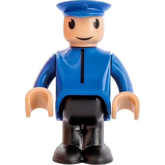 Zug mit batteriebetriebenem Lokführer grün