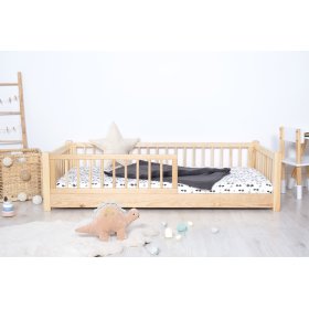 Kinder-Niedrigbett Montessori Ourbaby – natur