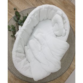Bettwäsche-Set für ein Korbbett - weiß, TOLO