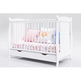 Babybett Gitterbett Laura - weiß, Pietrus