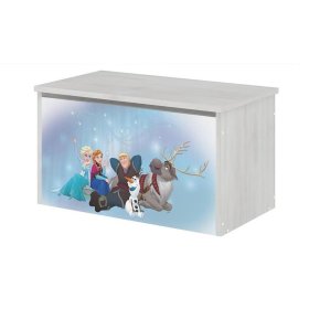 Holzkiste für Disney-Spielzeug - Ice Kingdom - Norwegisches Kieferndekor, BabyBoo, Frozen