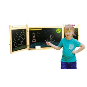 Magnet- / Kreidetafel für Kinder an der Wand - natürlich, 3Toys.com