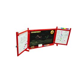 Magnet- / Kreidetafel für Kinder an der Wand - rot, 3Toys.com