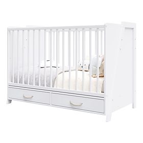 2-in-1 Kinderbett und Schreibtisch CONE 120x60 - WEISS