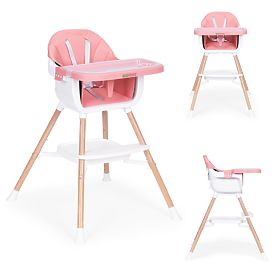 2-in-1 Kinderhochstuhl rosa ECOTOYS
