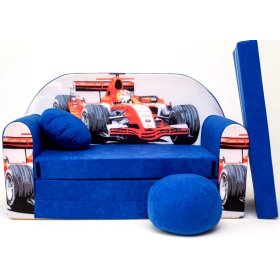 Kindersofa Formel Blau, Welox