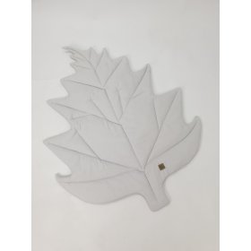 Baumwollspielmatte Leaf - hellgrau