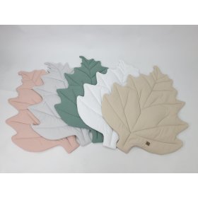 Baumwollspielmatte Leaf - hellgrau, TOLO