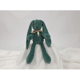 Veloursspielzeug Hase 35 cm - grün, TOLO