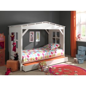 Kinder Bett haus Pino white