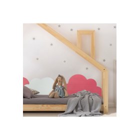 Schaumstoffschutz für die Wand hinter dem Bett Clouds - rosa, VYLEN