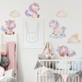 Wandsticker - Einhörner XL, Housedecor