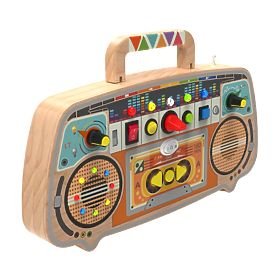2Kids Toys Aktivitätstafel Holz-FM-Radio