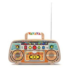 2Kids Toys Aktivitätstafel Holz-FM-Radio