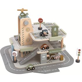 2Kids Toys Holzgarage mit Straße, 2Kids Toys