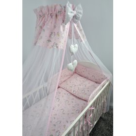 Himmel für Babybettchen PONY - rosa