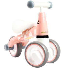 Rutscher Mini - Pink mit weiß punkte, EcoToys