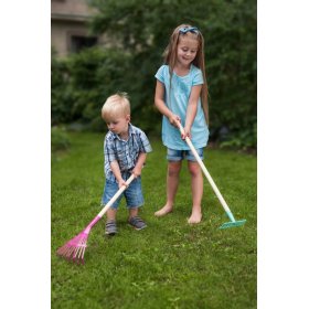 Quadratischer Spaten für Kinder - farbig