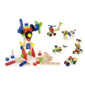 Holzbausatz - 68 Stück