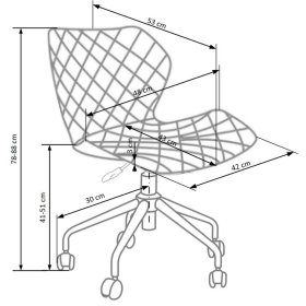 Matrix Student Stuhl - schwarz-türkis, Halmar