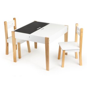 Kindertisch aus Holz mit Stühlen Natur, EcoToys