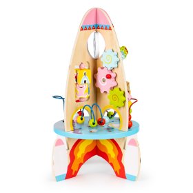 Multifunktionale Lernrakete aus Holz 8in1, EcoToys
