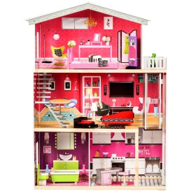 Puppenhaus aus Holz mit Kayla-Lift, EcoToys