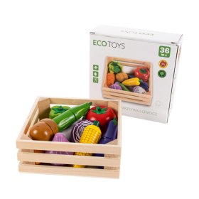 Holzgemüse im Karton - 10 Stück 10, EcoToys
