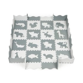 Schaumstoffunterlage - grau-weißes Puzzle, EcoToys