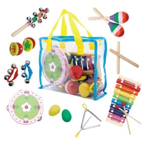 Satz von 14 Musikinstrumenten, EcoToys