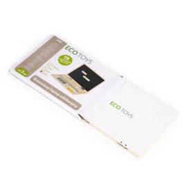 Magnetisches Notizbuch aus Holz weiß, EcoToys