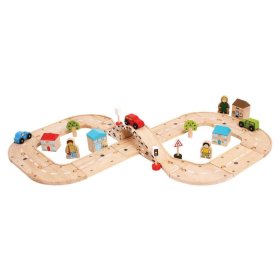 Bigjigs Rail Achterbahn aus Holz