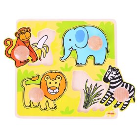 Bigjigs Toys mein erstes Slide-in-Safari-Puzzle