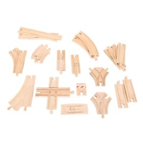 Bigjigs Rail Holzschienen-Set mit 25 Teilen