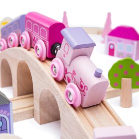 Bigjigs Rail Große Prinzessinnen-Eisenbahn aus Holz, Bigjigs Rail