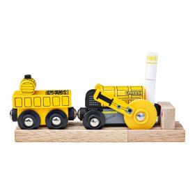 Bigjigs Rail Nachbau der historischen Rocket Lokomotive + 2 Gleise, Bigjigs Rail