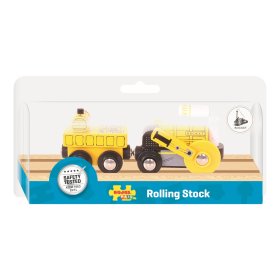 Bigjigs Rail Nachbau der historischen Rocket Lokomotive + 2 Gleise, Bigjigs Rail