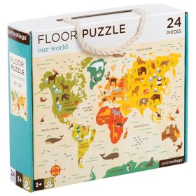 Petit Collage Floor Puzzle unserer Welt, Petit Collage