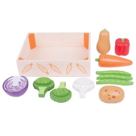 Bigjigs Toys Box mit Gemüse, Bigjigs Toys