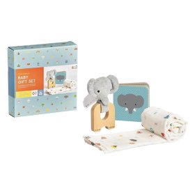 Petit Collage Baby-Elefanten-Geschenkset