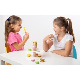 Bigjigs Toys Holzständer mit süßen Leckereien, Bigjigs Toys