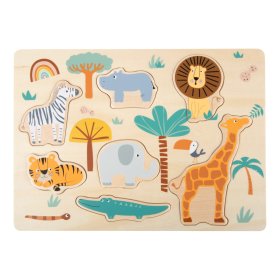 Small Foot Insert Holzpuzzle Safari, Small foot by Legler